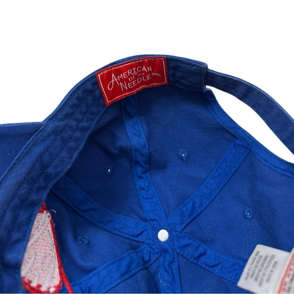 American Needle Vintage Coca Cola Sunglasses Strapback Hat Blue Y2K Coke Rare - Picture 5 of 7